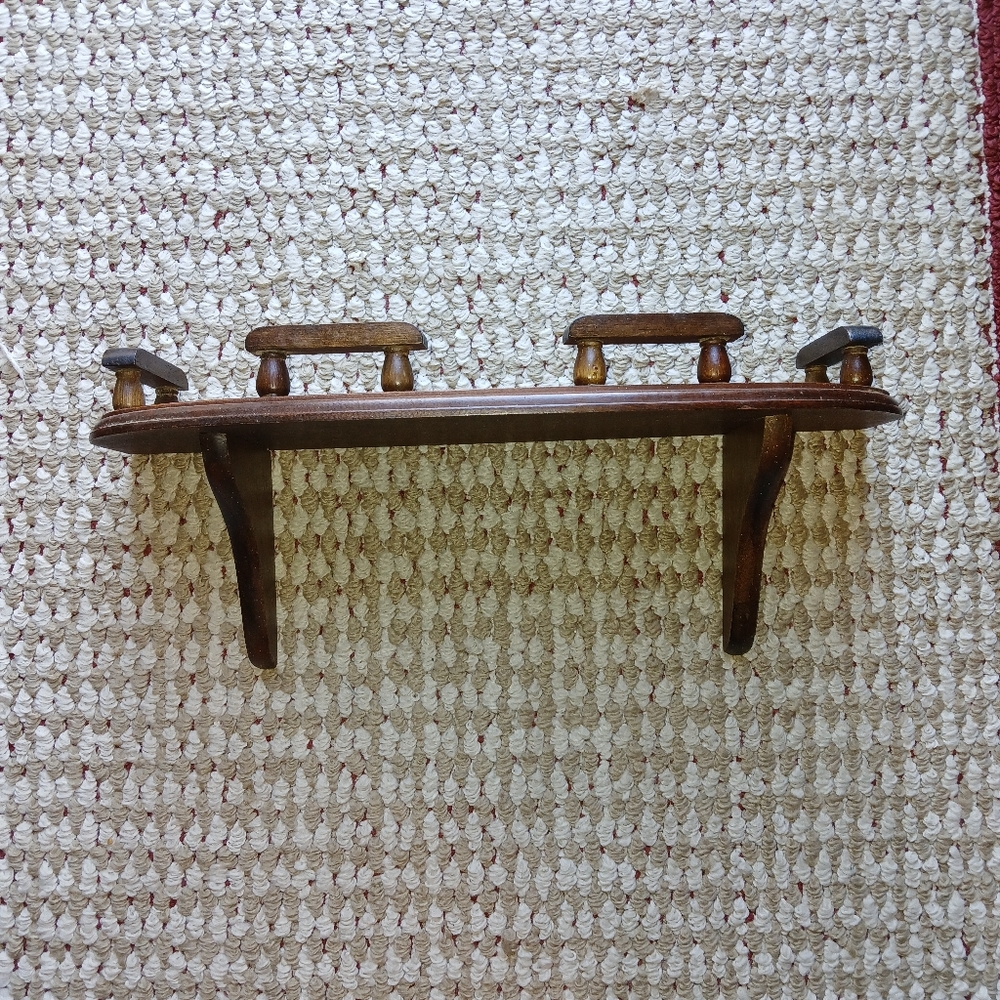 Rustic Wooden Wall Shelf - Picture 3 of 4